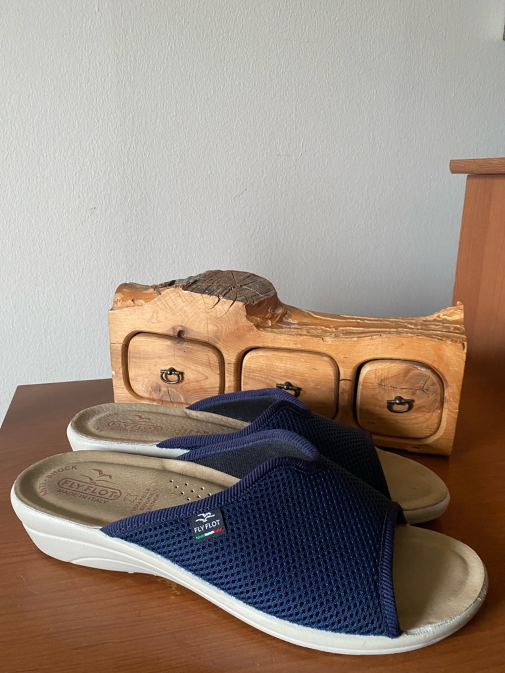 Fly Flot Navy Mesh Slide